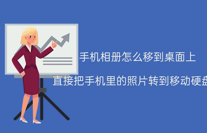 手机相册怎么移到桌面上 直接把手机里的照片转到移动硬盘里，可以吗？